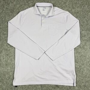 Polo Ralph Lauren Performance Polo Shirt Men L Purple Classic Fit Stretch Pocket